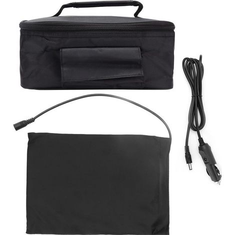 Mini four électrique portable 12V – Réchauffe rapide 70℃ en 30 min – Sac chauffant pour voiture – Voyage et camping (1/5)