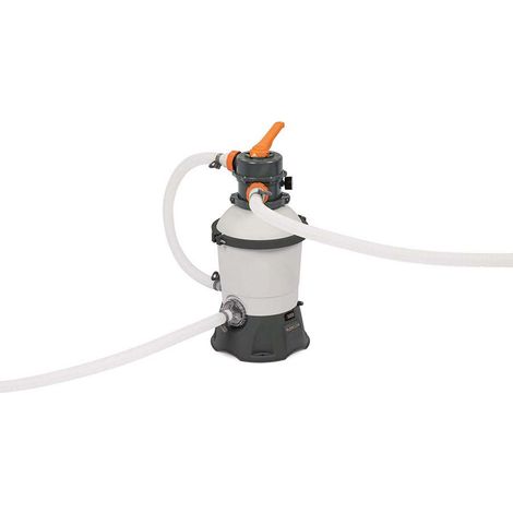 Bestway Pompa Filtro a Sabbia Flowclear 3.028 L/h con Valvola di Controllo a 6 Posizioni Art. 58515 - Confezione 1 Pezzo - Pompe e Filtri