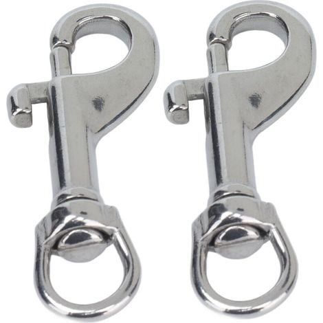 2 Pièces Crochets à Vis Acier Inoxydable 316 pour Collier de Chien - 65mm (1/5)
