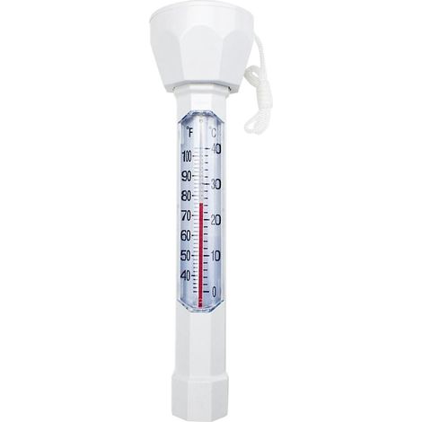 Schwimmendes Poolthermometer, leicht ablesbares Wasserthermometer, Temperaturmessgerät