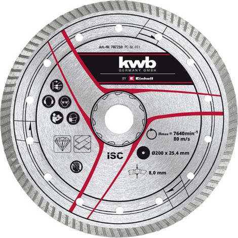 EINHELL Diamantscheibe für Keramik Ø200 x 25,4 mm (1/3)