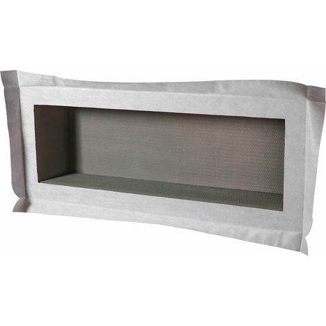 U-Tile – Niche de douche à carreler 80 x 30 cm – 15 cm de profondeur – Étanchéité intégrée – Prêt à carreler pour espaces humides