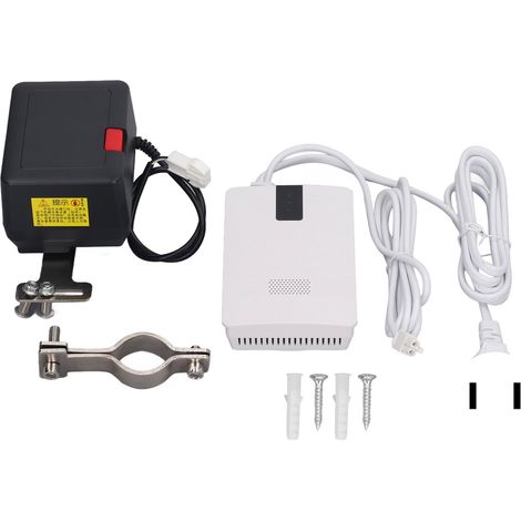 Vanne électrique intelligente avec détecteur de fuite de gaz, contrôleur de vanne pour gaz naturel et CO, prise américaine AC90-240V, kit d'alarme de sécurité (1/5)