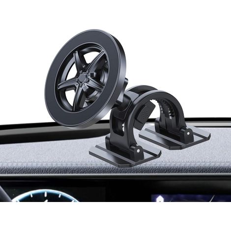 Support magnétique de téléphone portable pour voiture - Support pliable - Compatible avec la plupart des smartphones et convient pour camion, salle de sport, miroir, tableau de bord (1/5)