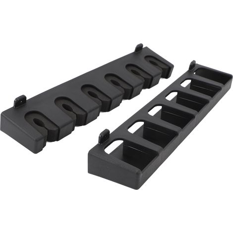 Lot de 2 supports verticaux pour cannes à pêche, en plastique EVA, à fixer au mur. Rangement pour 6 cannes à pêche, idéal pour un garage. (1/5)