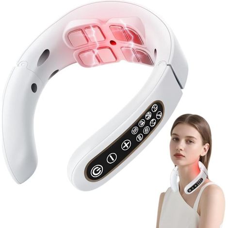 Tragbares Nackenmassagegerät, Nackenmassageköpfe, Nackenmassagegerät für Büro, Zuhause und Reisen (1/5)