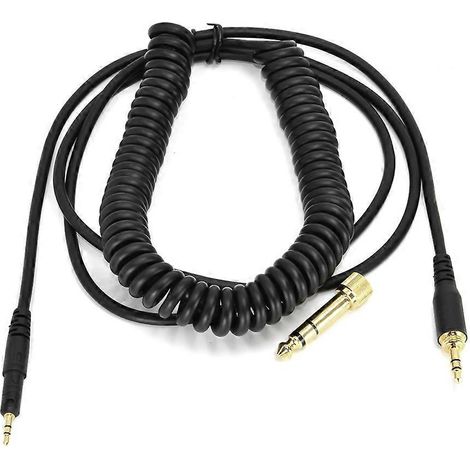 Câble audio rétractable compatible Audio-Technica ATH-M50X, M40X, M60X, M70X - Haute résistance (1/3)
