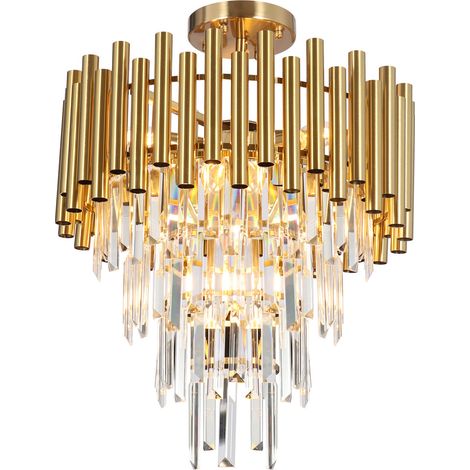 Lampadario Madison cristallo oro 9xE14 Milagro ML8806 (1/5)