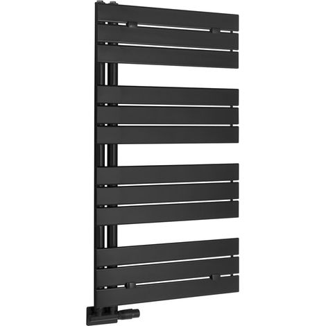 Radiateur de salle de bain MYTHOS 500x1130mm, noir mat (1/4)