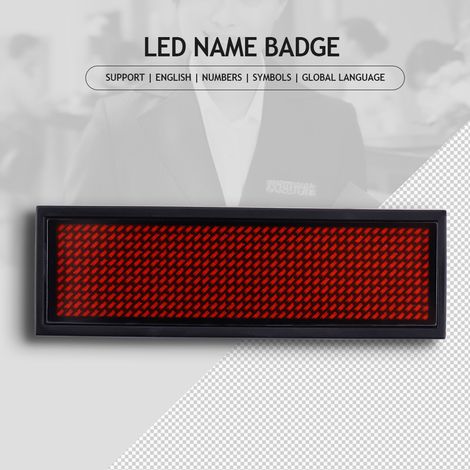 Rote LED-Laufschriftanzeige/Namensschild/Nachrichtentafel (1/5)