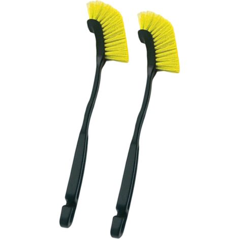 Cepillo para detalles de llantas de coche, 2 piezas, - Amarillo (1/2)