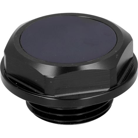Bouchon d'huile en alliage d'aluminium anodisé, couvercle de remplissage, remplacement, accessoire auto, noir (1/5)