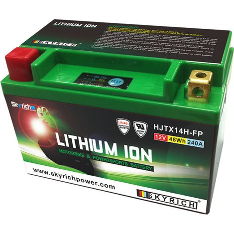 Batterie moto lithium 12.8V 4Ah – HJTX14HFP – 240A de puissance de démarrage – Pour motos et scooters – Skyrich