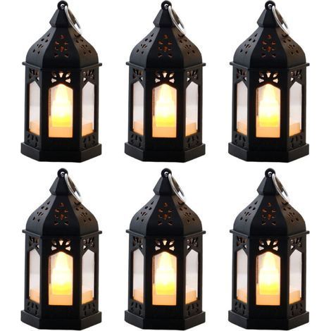 6er-Set Retro-LED-Öllampen – Vintage-Tischlampen, warmes Licht, sicher und energiesparend, stimmungsvolle Beleuchtung für Ramadan, Partys und als Dekoration (1/5)