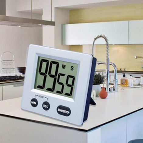 Timer da cucina con ampio schermo LCD e allarme. (1/3)