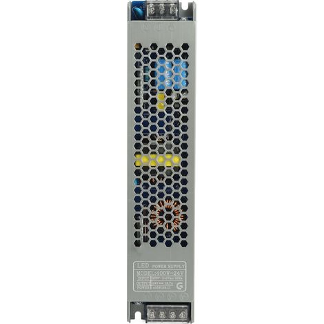 Transformateur LED 400W 24V CC Toivize Alimentation aluminium léger silencieux dissipation thermique optimale pour éclairage professionnel (1/5)
