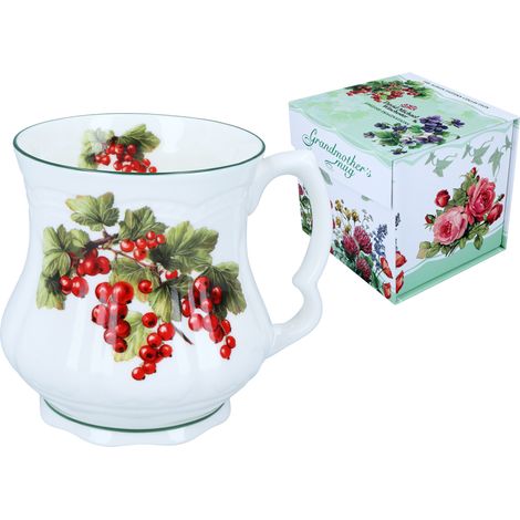 Tazza da ribes della nonna, in ceramica, 300 ml, decorata con motivo carmani, idea regalo (1/5)