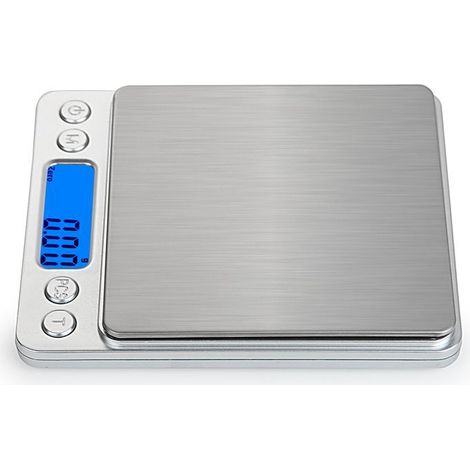 Digitale Präzisions-Küchenwaage, Taschenformat, LCD-Display, Mini, 1 Stück (1/2)