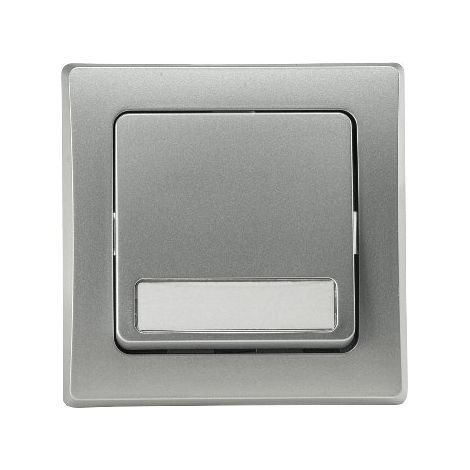 ChiliTec Delphi Taster Klingeltaster 0-250V max. 10A Silber (1/5)