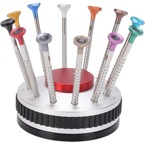Kit outils de précision, inox, plat, pour montre et lunettes (1/5)