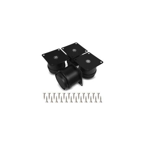 4er-Set Möbelfüße, 50 mm verstellbare Tischbeine aus Edelstahl, geeignet für Bad, Büro und Küche, höhenverstellbar von 0 bis 15 mm, inklusive Edelstahlschrauben – Crezuo