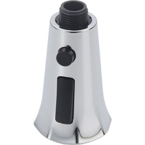 Accessoire de tête de traction pour robinet de lavabo de cuisine.L'interrupteur à bouton en forme de corne peut mettre en pause la pomme de douche à économie d'eau. (1/5)
