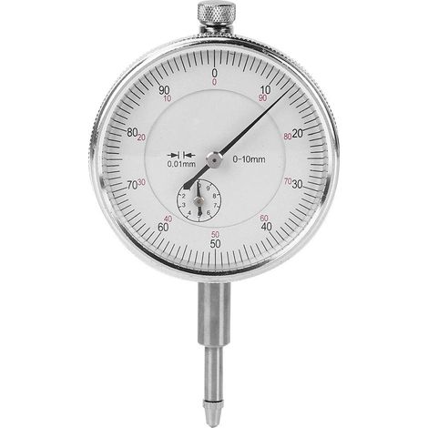 Outil de mesure manuel de jauge d'indicateur à cadran en alliage d'aluminium de haute précision 0-10MM/0.01MM (1/5)