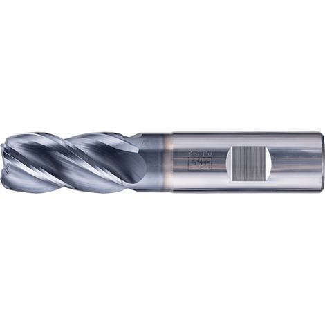 PFERD VHM Eckfräser lang 4 Schneiden Ø 20 mm Radius 2,0 mm TiAlN Schaft HB Universal Line Schruppen Schlichten Nuten (1/5)