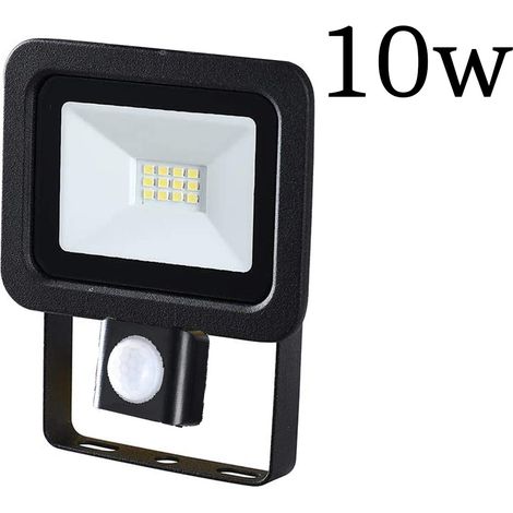 Faro LED 10W Faretto Slim Con Sensore Movimento Pir Crepuscolare ip65 (1/5)