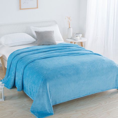 Couverture Flanelle - 150 x 200 cm - Pour Lit Canapé ou Extérieur - Usage Toutes Saisons - 1 Pièce (1/5)