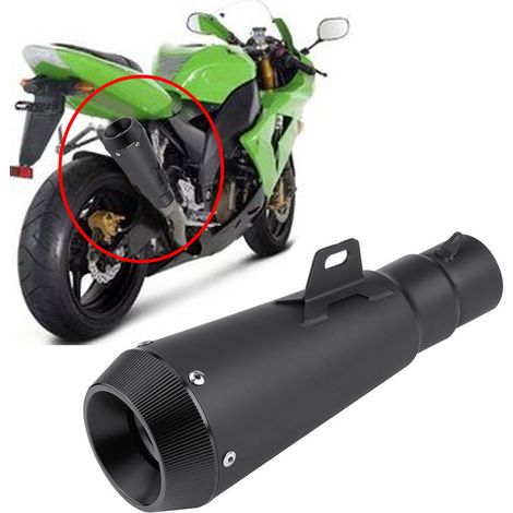 Échappement moto universel 38-51mm silencieux pot modifié pour dirt bike, tube avec adaptateur type 1, accessoire performance (1/5)