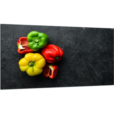 PLAQUE DE PROTECTION EN VERRE POUR CUISINIÈRE 90X52 PEPPER (1/5)