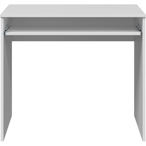 Bureau d'ordinateur avec plateau amovible coloris Blanc Artic - hauteur 79 x longueur 90 x profondeur 54 cm (1/4)