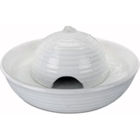Fontaine à boire vital flow mini, en céramique 0,8 L/ø 24 × 10 cm, blanc