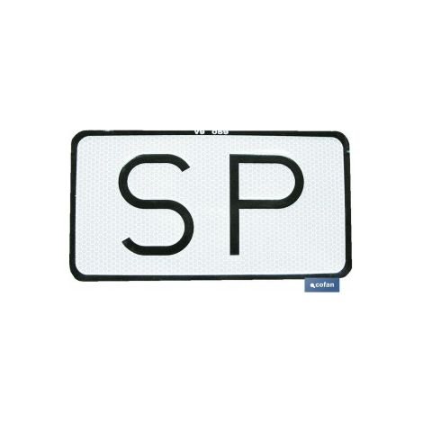 Kennzeichen für Fahrzeuge des öffentlichen Dienstes SP V-9 225x120 mm