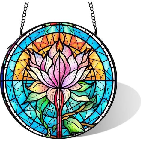 Attrape-soleil artistique en verre, diamètre: 9 cm (1/5)