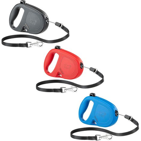 GUINZAGLIO PER CANE 'FLIPPY ONE CORD' tipo S / mt. 4,5 - fino a 12 kg / col.rosso  - FERPLAST