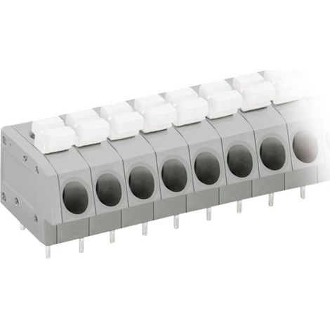 WAGO 804-112 Morsetto a molla 2.50 mm² Numero Poli (num) 12 Grigio, Bianco 1 pz.