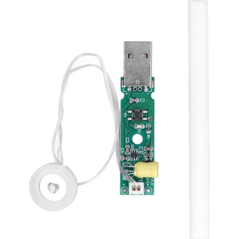 Module d'atomisation à commande par interrupteur avec arrêt temporisé, humidificateur ultrasonique à 740 trous et disque d'atomisation microporeux 5μm (1/5)