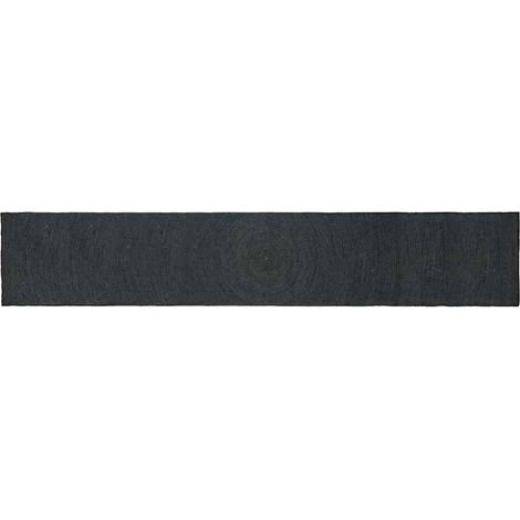 Tappeti per area Grigio Scuro 80 x 400 cm Juta vidaXL