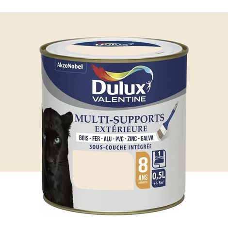 Peinture Dulux Valentine multi-supports extérieure Blanc Cassé 0,5 L (1/3)