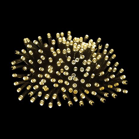 Luci natalizie a LED programmabili 144 Rice - Bianco caldo, alimentazione di rete, per uso esterno IP44 (1/4)
