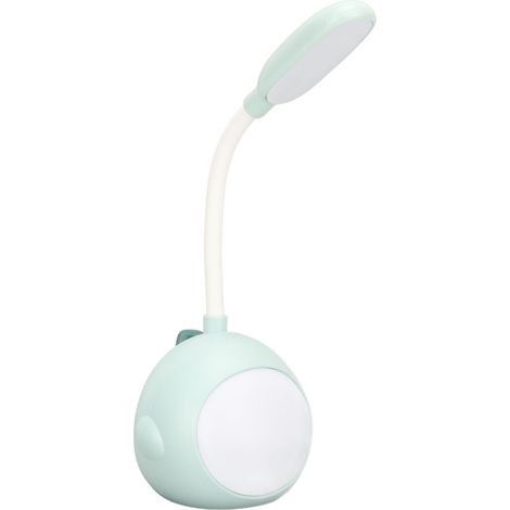Lampe de bureau LED à lumière douce et agréable pour les yeux, idéale pour les étudiants et les enfants - Convient aux bureaux, chambres, tables de chevet et dortoirs (Verte)