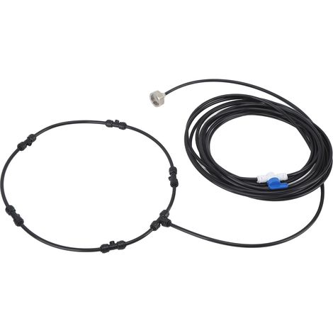 26 Fuß langes Nebelschlauch-Set für den Außenbereich, Lüfteradapter, 3/4-Zoll-Ringsprüher, Nebelkühlungssystem, Kühlkopf, Bewässerung (USA) (1/5)