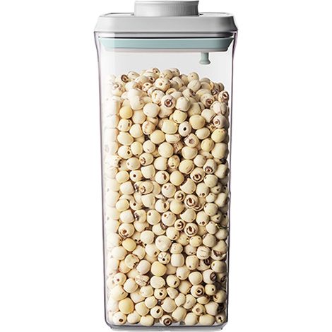 Boîte de conservation hermétique avec couvercle, grande capacité de 2,5 L pour céréales, farine et sucre, ouverture par simple pression (1/5)