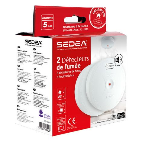 2 Détecteurs de fumée autonome certifié EN14604-2005 (1/5)