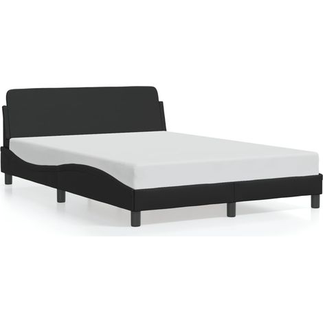 Lit double,Lit adulte,Cadre de lit Dover noir 140x190 cm similicuir CFW2282588 (1/5)