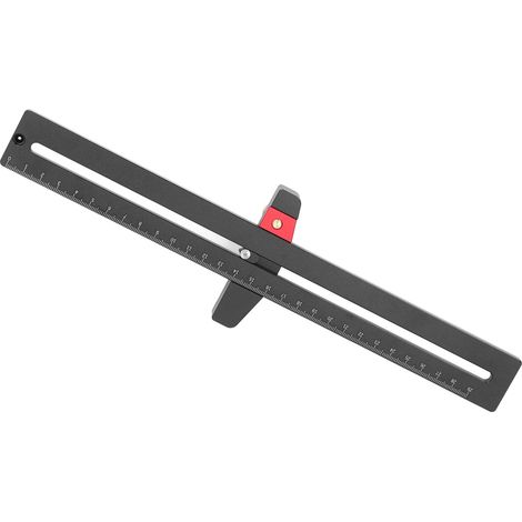Compas de traçage pour le travail du bois, règle à lignes parallèles et arcs, en alliage d'aluminium, calibre métrique pour le traçage de cercles. (1/5)