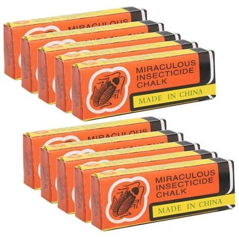 Lot de 10 répulsifs anti-cafards Magic Dust Free Chalk pour cafards fourmis