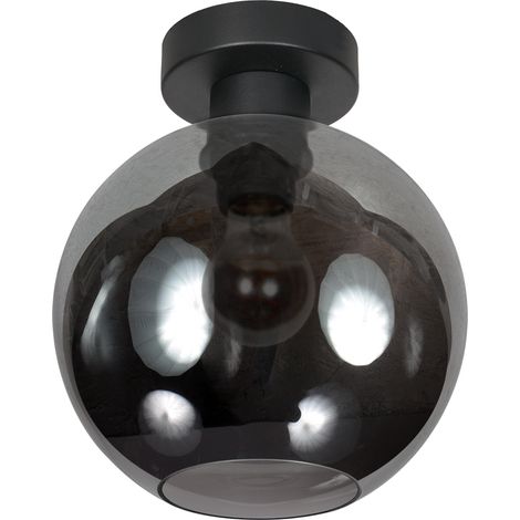 Steinhauer - plafoniera - Bloeba - nero - vetro metallo - Ø 20cm (1/2)